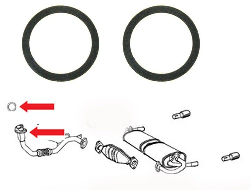 Exhaust downpipe gaskets 2 - exhaust,