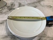 Denby 1809  White , Large Side Or Salad Plates X4