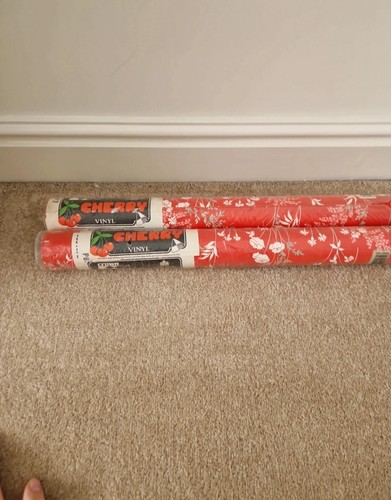 Crown cherry vinyl - cherry, wallpaper