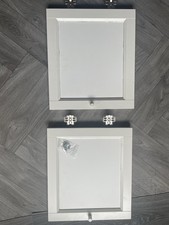 IKEA Oxberg Door X2 For Billy Bookcase Extension With Dc Fix White Film