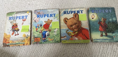 Rupert bear annuals set - bear,