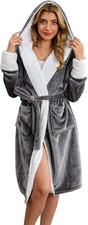 UMIPUBO Ladies Robe Hooded