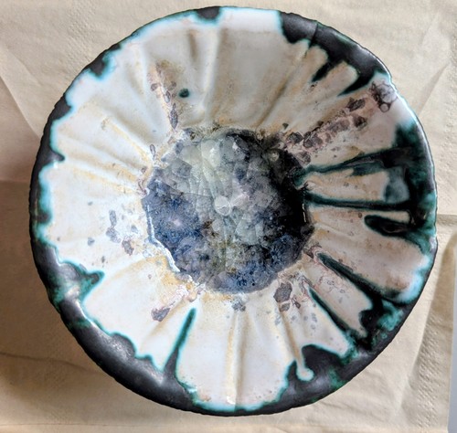 Studio pottery bowl - pottery,