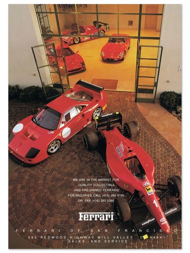 Vintage ferrari dealership - vintage,