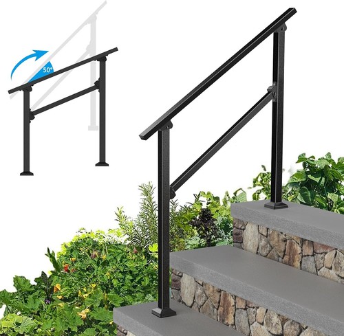 Steps stair handrail - 3/4, metal