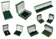 Green leatherette jewellery - leatherette,