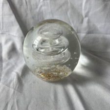 Vtg Glass Paperweight