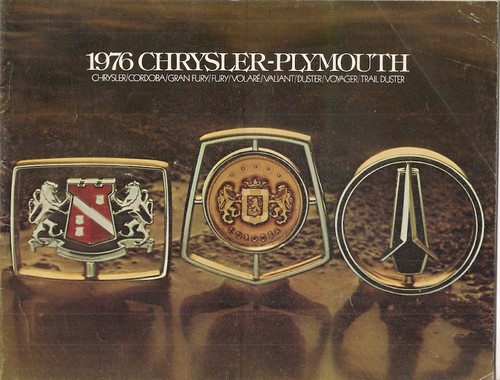 Chrysler plymouth range - plymouth, 1976
