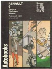 RENAULT 6 6L 6TL (850 & 1100cc) 1968-76 OWNERS WORKSHOP MANUAL * HARDBACK *