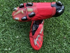 Adidas Predator Powerswerve X-TRX SG, UK 9, Red/Black/Silver, VGC