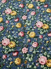 Unused vintage 50's 60's O Hanlon floral linen union interiors fabric - by the M