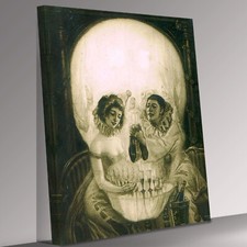 Gothic Skull Optical Illusion