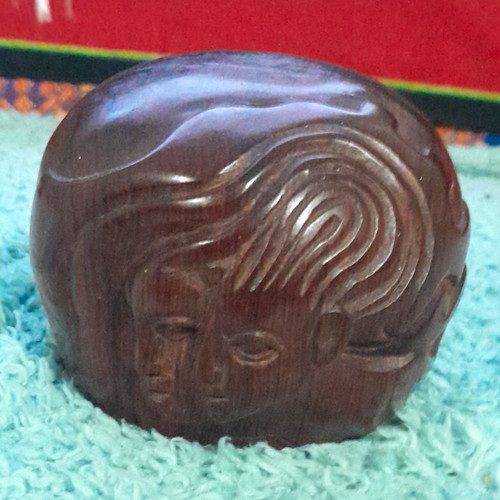 Hand carved hardwood treen mcm - treen,
