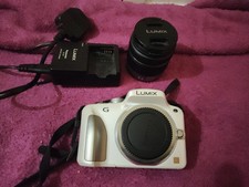 Working Panasonic Lumix G DMC-G3 Body, Charger, 14-42 H-FS 014042 Lens.