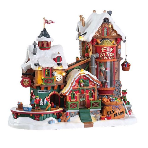 Lemax elf made toy factory - lemax,