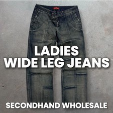 50 x LADIES WIDE LEG JEANS -