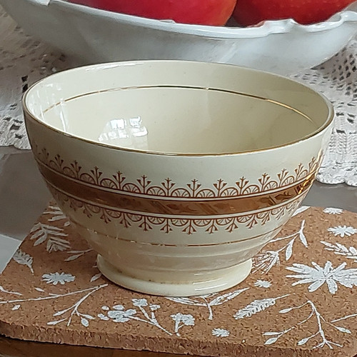 New hall ceramic bowl cream - bowl, &