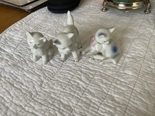 vintage porcelain kittens set