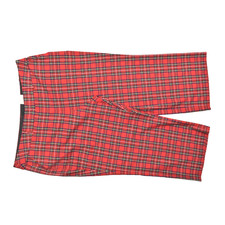 Lane Bryant 24S Red Plaid Wide