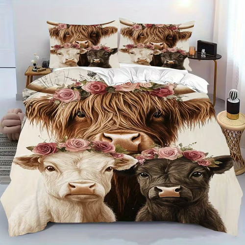 Cosy beautiful highland cow - highland,