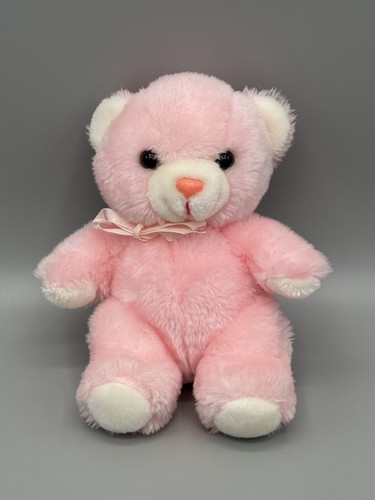 Small pink teddy bear plush - small,
