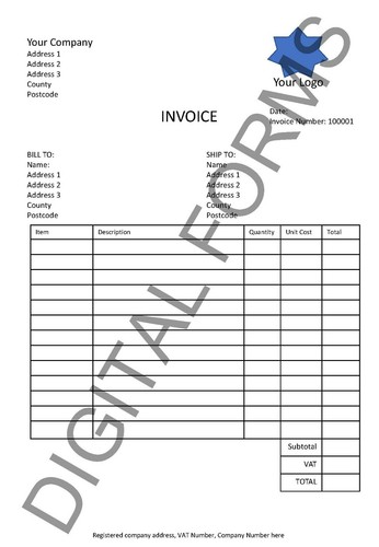 Personalised invoice book - personalised, /