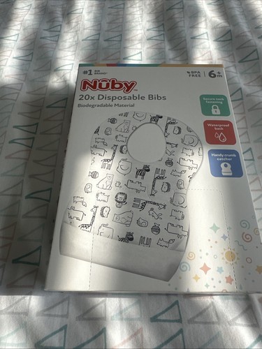 Nuby biodegradable bibs x20