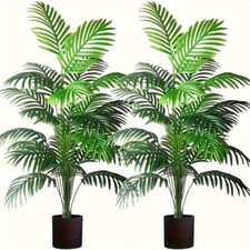 2Pcs 82cm Artificial Monstera Tree Fake Plant in Pot Indoor Outdoor Home Decor