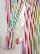 GIRLS BEDROOM CURTAINS 66" x 72" - UNICORNS, STRIPES, FLAMINGOS, STARS & MORE