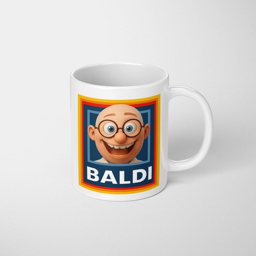 Baldi funny bald head - baldi, cartoon