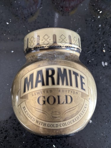 Marmite gold collectible jar - marmite,