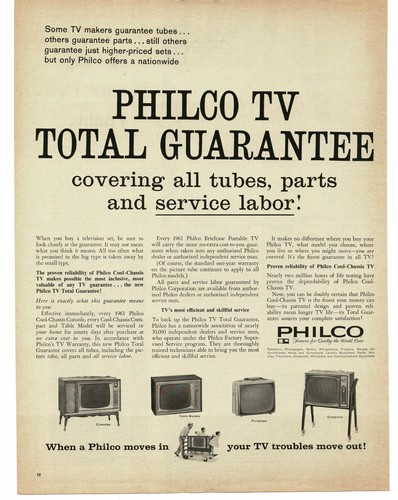 1961 philco vintage - 1961,
