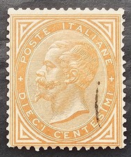 ITALY RARE 1863 10c Ocra Aran