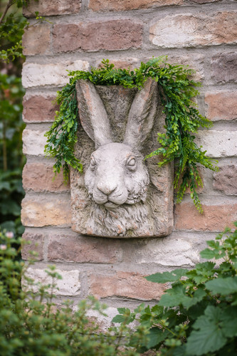 Large rustic rabbit wall - rustic,