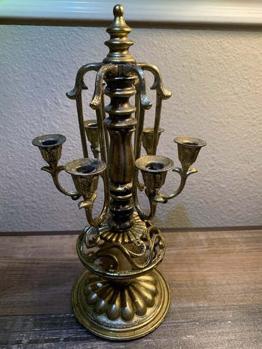 Vtg table top brass metal - vtg, 11"