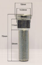 1 x M12 x 1.5 Replacement Wheel Studs, 14.8mm Spline, 54mm Thread