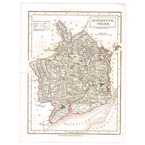 Antique coloured map 1842 - antique,