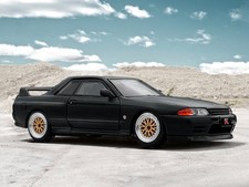 NISSAN Skyline GT-R (R32) - Limited 1999 pc  - black dull - Inno 1:64