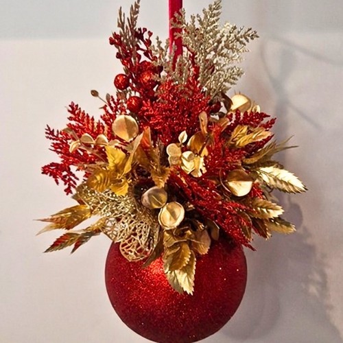 Luxury red gold christmas - luxury,