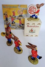 Royal Doulton Bunnykins Oompah Five Piece Band Set With 7" Vinyl Single