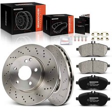 Brake Discs & Brake Pads Front 295mm for Mercedes-Benz C180 C230 C200CDI C250CDI