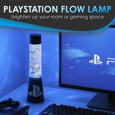 PlayStation Plastic Flow Lava Lamp Rocket Gaming Glitter Motion Kids Night Light