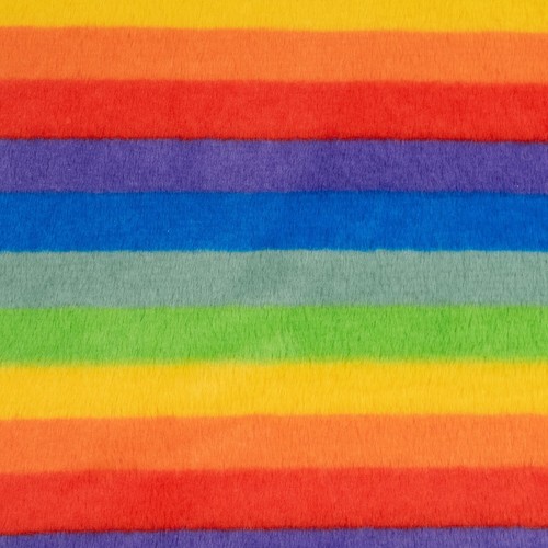 Rainbow faux fur - faux, fabric