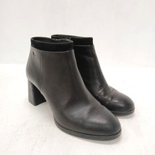Camper Heeled Ankle Boots UK 6 Black Zip Up Womens RMF30-LW