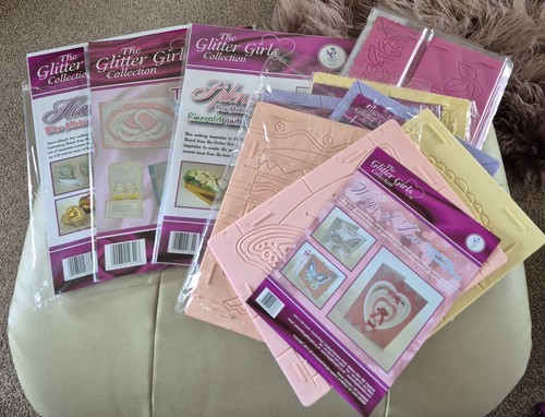Glitter girls embossing - embossing, boards