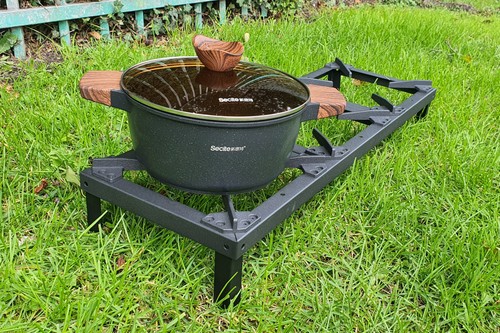 Lpg triple doubl burner bbq - burner,
