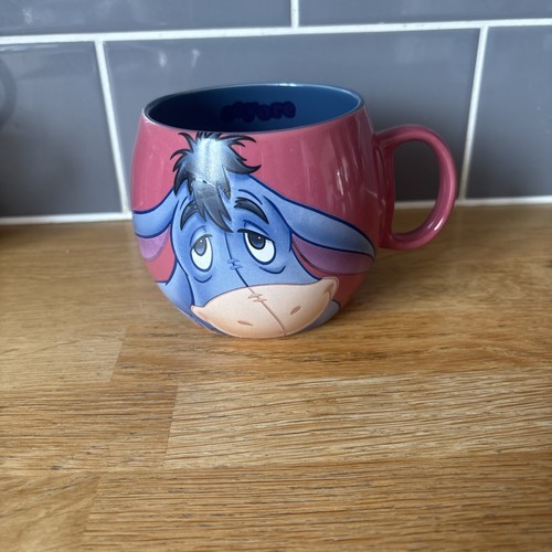 Eeyore mug red round - round, chunky