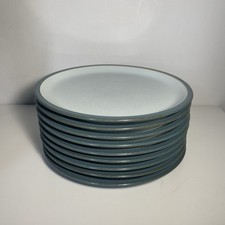 9 X  Denby -  Duck Egg Blue - Side Plate - 23cm