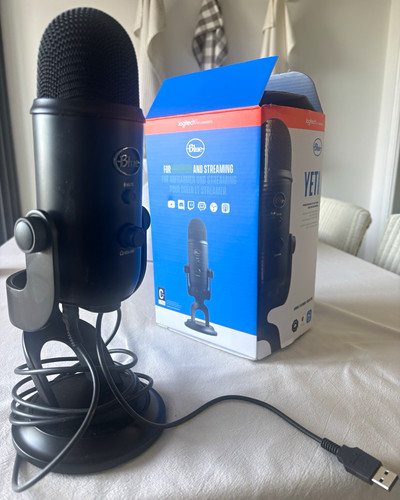Blue yeti usb microphone black - usb,