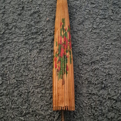 Vintage bamboo paper parasol - bamboo,